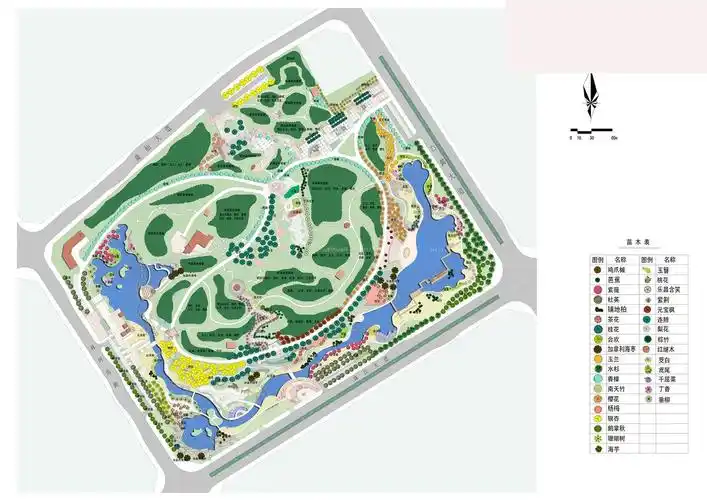 大型花园景观平面图