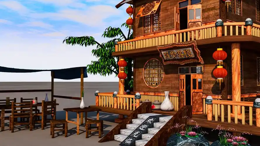 《百步客栈》|三维|场景|丶无 - 原创作品 - 站酷 (zcool)