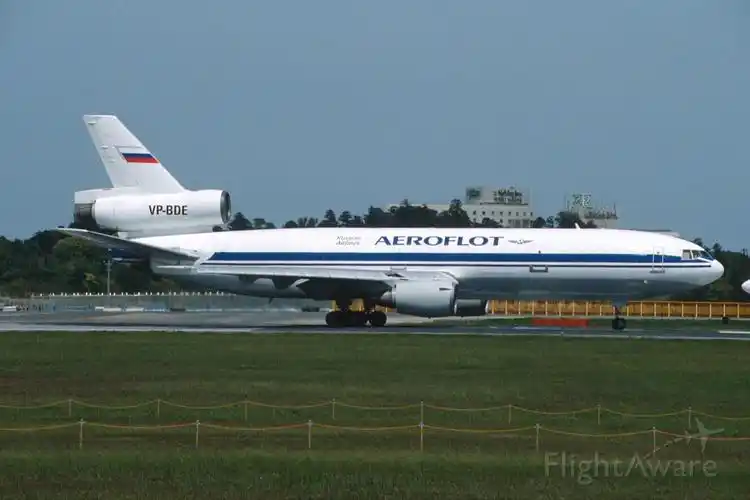 mcdonnell douglas dc-10 (vp-bde) - departure at narita intl