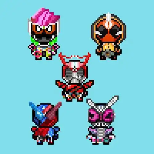 像素画假面骑士平成4