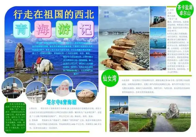 青海旅游小报手抄报 旅游手抄报