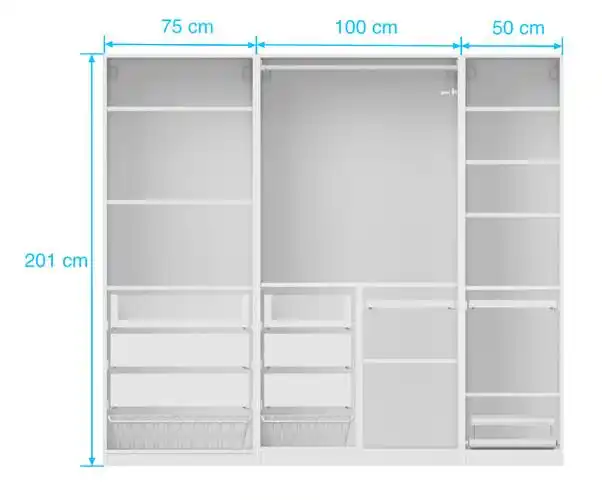 装修干货宜家衣柜尺寸及配件推荐大集合