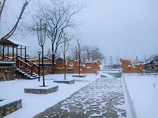 真好看河南巩义乡村雪景