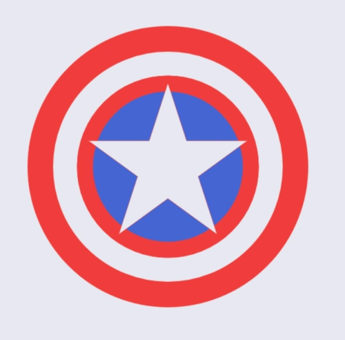 h5使用canvas画美国队长盾牌