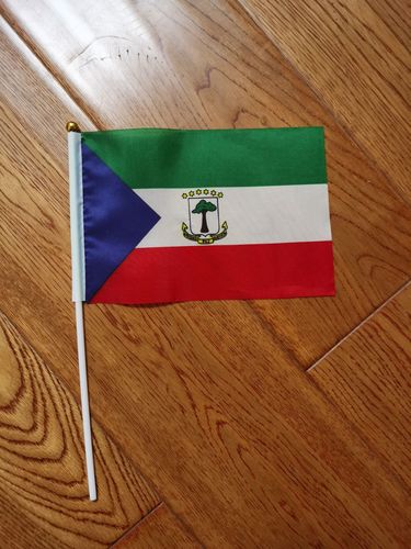 8号14*21cm赤道几内亚国旗小国旗手挥旗手摇旗小旗子