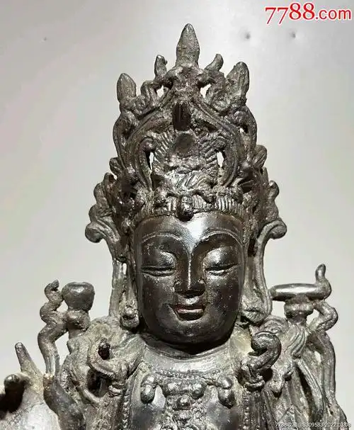 明代铜观音坐像高235cm重1680克