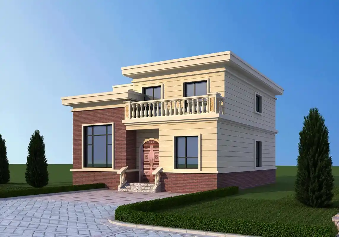 120—130平米二层别墅设计图纸,9款两层农村自建房屋,造价20万