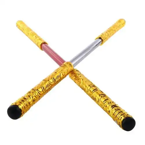 如意金箍棒可伸缩儿童玩具孙悟空收缩棍宝金棒不锈钢魔术道具银棒披风