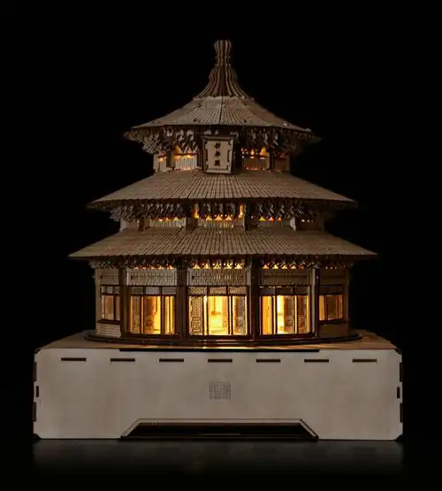 天坛祈年殿1150高精立体榫卯拼插模型
