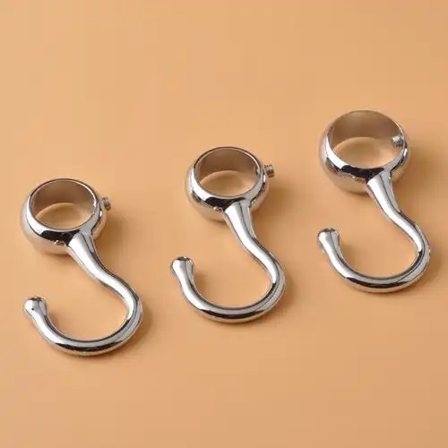 多朗普套管钩晾衣架防风钩晾衣杆管钩固定挂钩圆管衣架钩子定位穿管钩