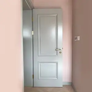 极简轻奢欧美式灰色实木门田园复古卧室门房间门烤漆门别墅门定制