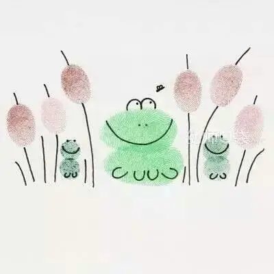 亲子绘画——指纹创意画