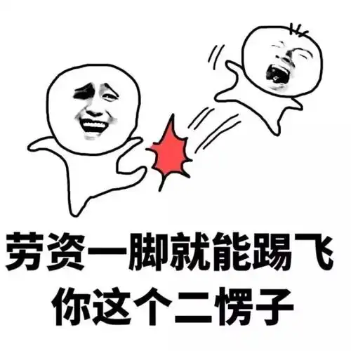 劳资一脚就能踢飞你