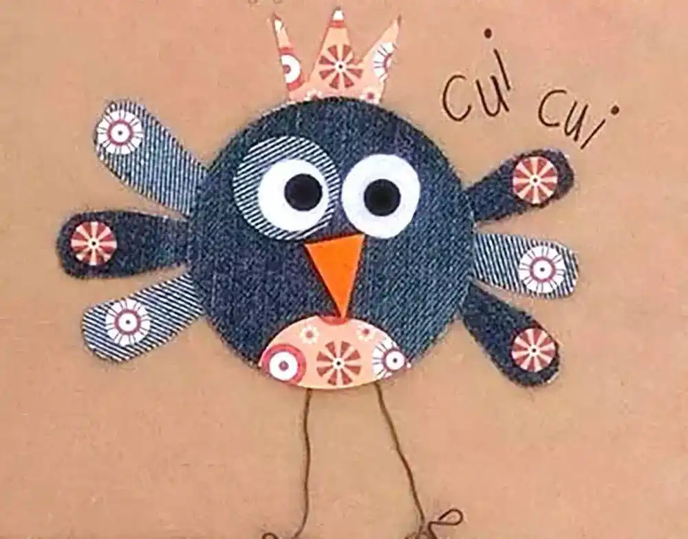 旧牛仔裤千万不要扔,变成童趣可爱的布贴画,超酷的!