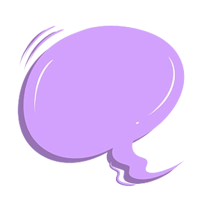 紫色创意对话框文本框