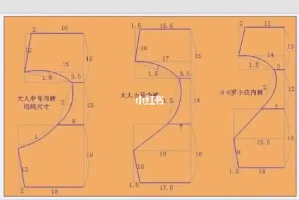 内裤裁剪打版图来啦!_内裤_时尚_穿搭_内衣