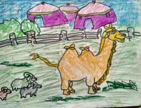 大草原儿童画一等奖大草原儿童画获奖作品