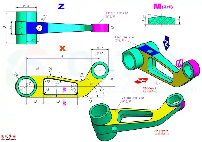 solidworks练习题之catics3d19tk11附做题步骤