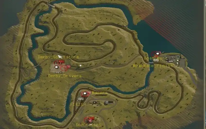 战地2赛车模组全地图秋名山练车