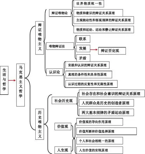 《生活与哲学》全册知识体系构建图表【完美版】