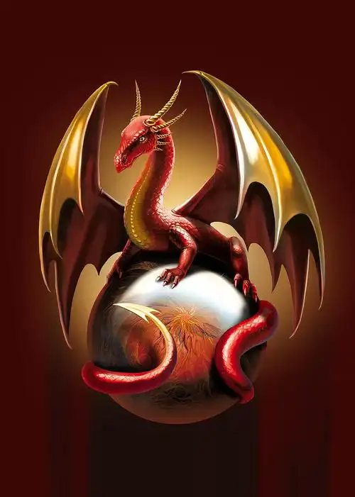 写实—卡通西方龙