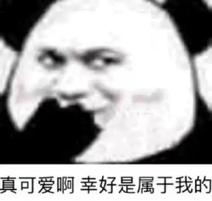 真可爱啊,幸好是属于我的(熊猫头偷笑表情包)_偷笑_真可_熊猫_幸好