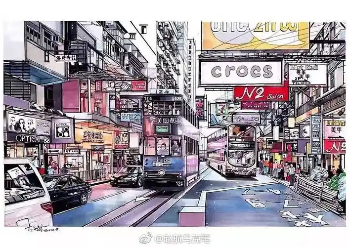 《香港》手绘合集