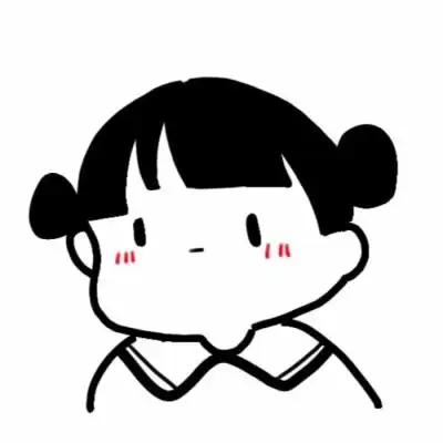 女生头像 简约简单 可爱 白底