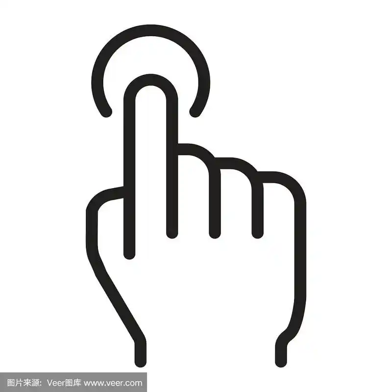 单个点击线路图标,触摸和手势