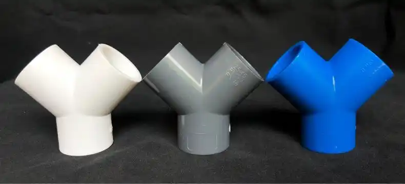 pvc三通接头y型斜三通三叉分叉管件塑料 鱼缸水管配件