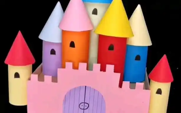 塑料瓶改造手工城堡