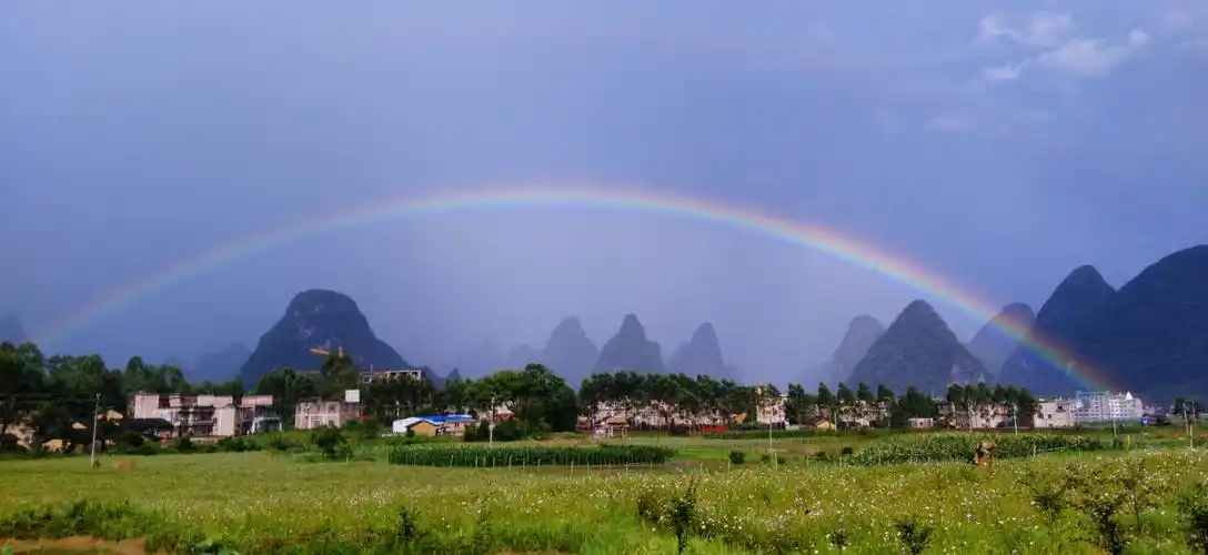 雨后彩虹美(图)