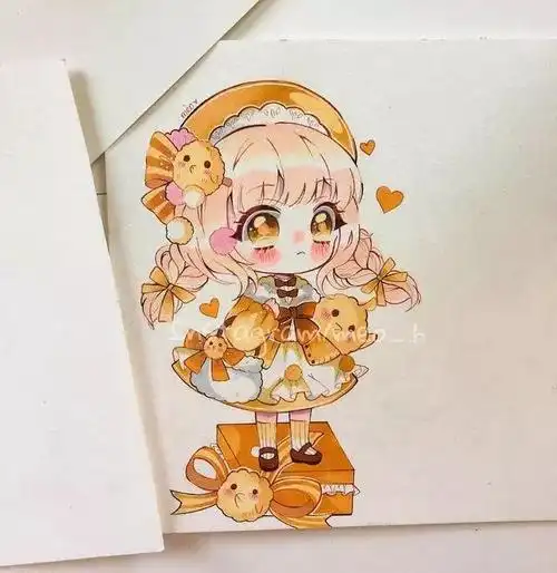 初学者学q版人物漫画(萌化心的q版马克笔漫画)(11)