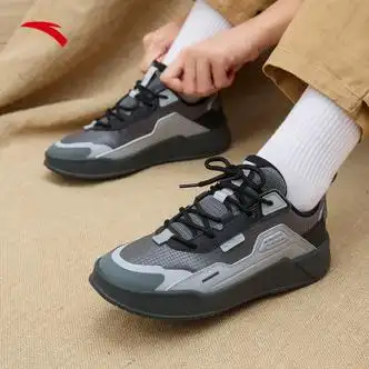 安踏胶弹科技运动鞋男夏季低帮板鞋情侣同款跑步休闲鞋