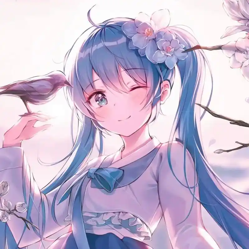 长发女孩漫画头像