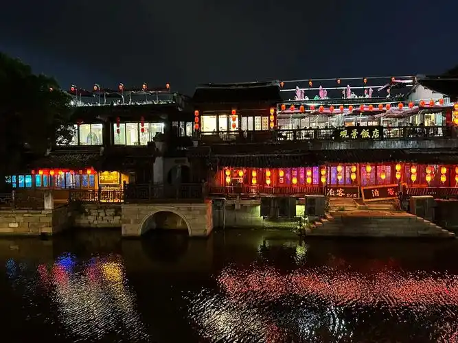 古城夜景 杭州,苏州,西塘古镇,明天去乌镇,这一圈下来太累 - 抖音