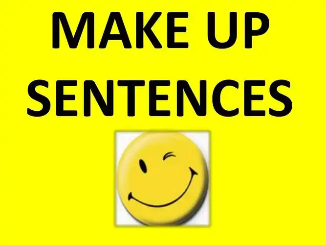 小学英语 make up sentences