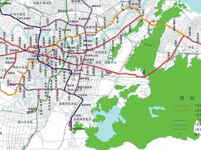 宁波地铁线路全景图规划图ppt