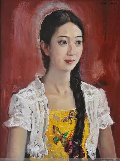 【油画】女青年半身像写生过程