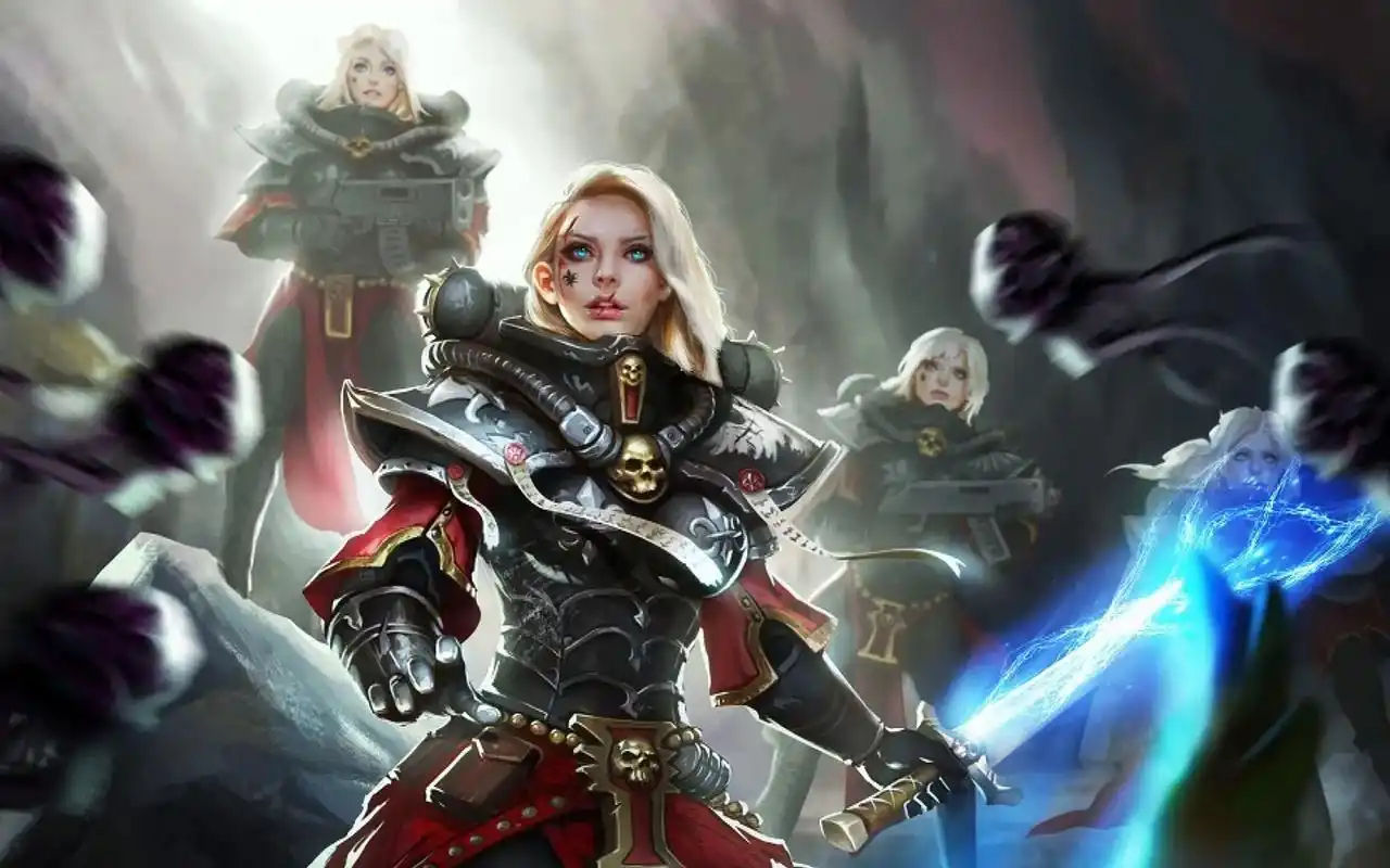 盛开在#战锤40k 银河中的勇气之花—战斗修女