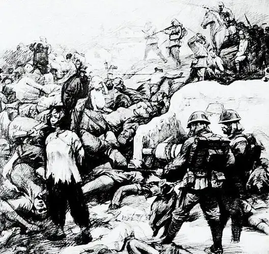 1942年日军重兵偷袭根据地发明了残忍的杀人方式