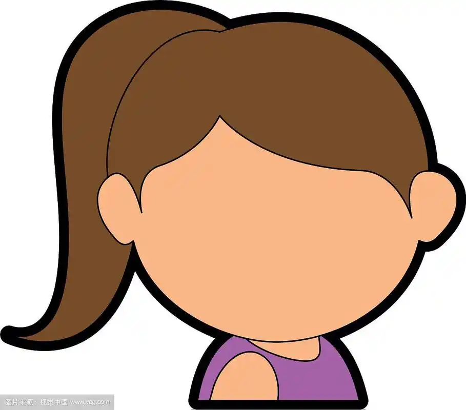 女孩的脸卡通