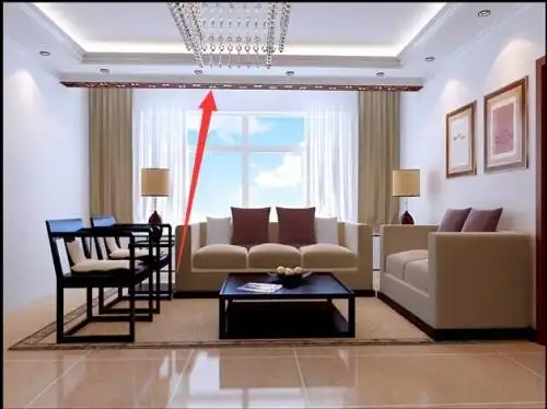 客厅沙发上方横梁怎么处理?