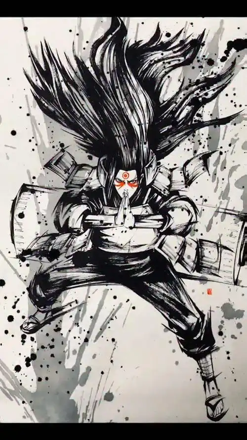 动漫#【火影忍者手绘】千手柱间:建立起忍者基础的一代英雄,将梦想