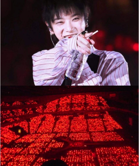 周杰伦应援色粉色,林俊杰应援色紫色,华晨宇应援色红色,薛之谦最亮眼