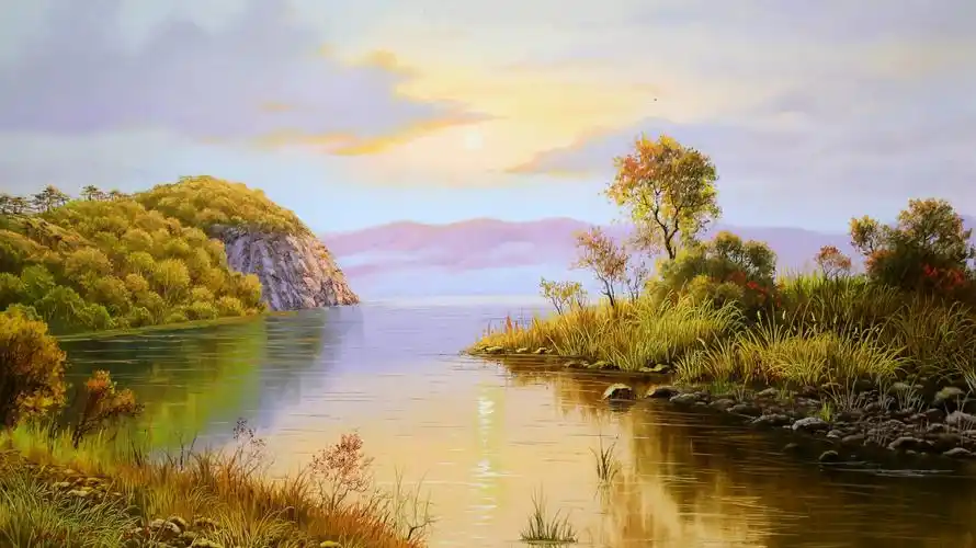 朝鲜油画风景一级画家