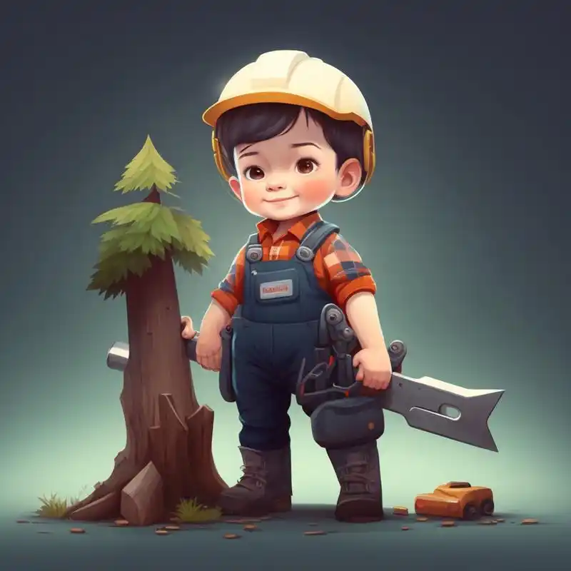 职业头像之伐木工人