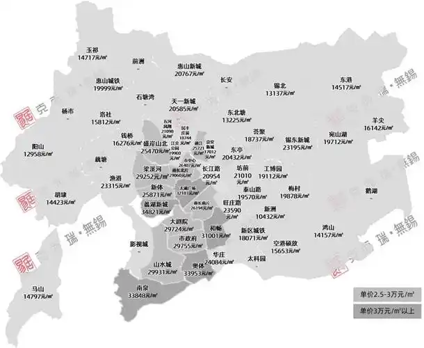 无锡最新房价地图出炉区域最高涨幅1145