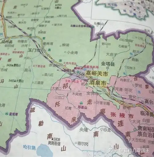 从酒泉购得的战前地图副本向北继续行进,在一处叫做"二十三号"的古代