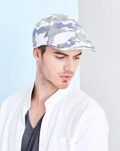 kenmont夏天帽子贝雷帽男迷彩修脸太阳帽户外旅游遮阳鸭舌帽